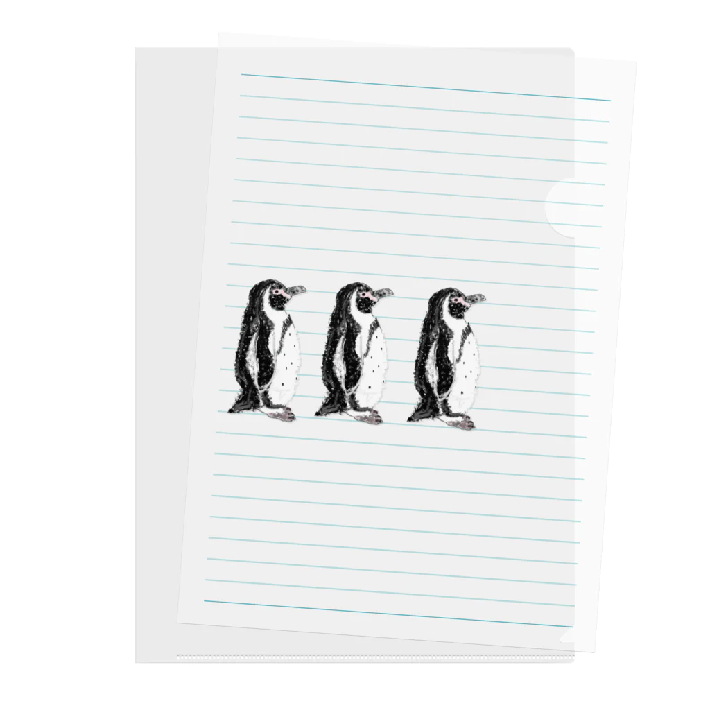 selfishのフンボルトペンギン クリアファイル