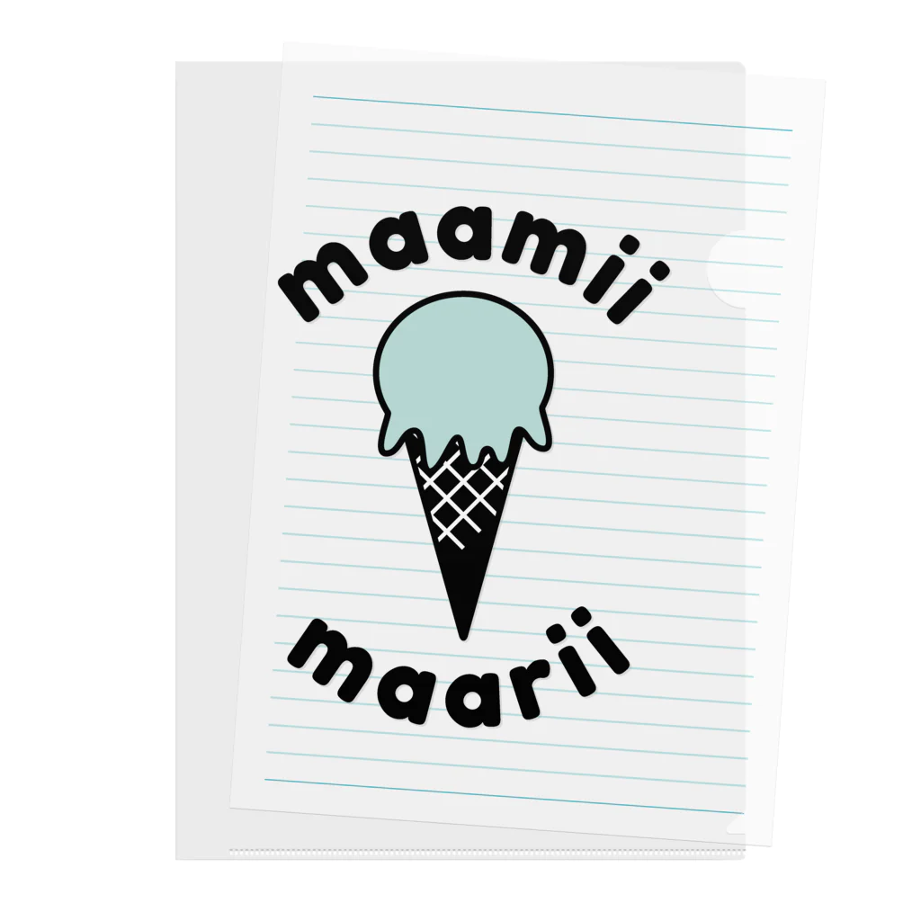 maamii maariiのICECREAM series Clear File Folder