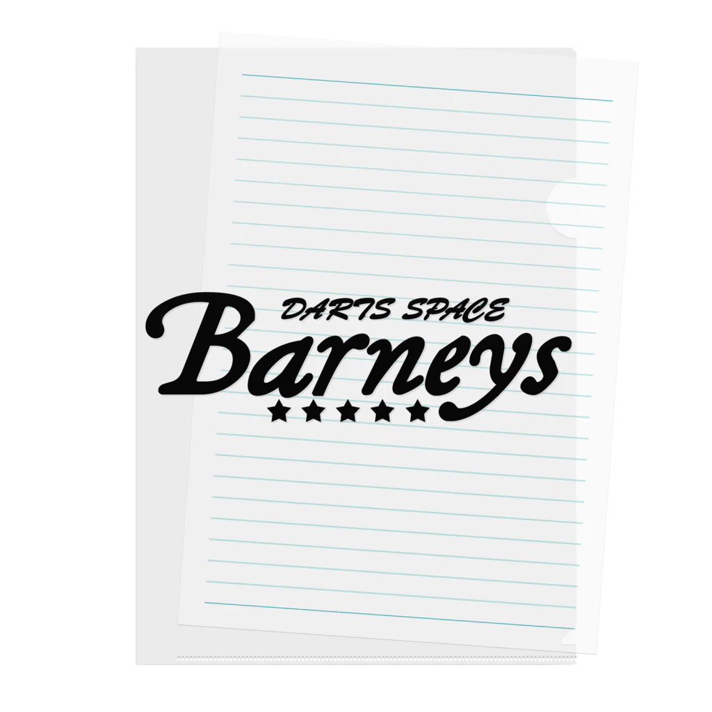 DARTS SPACE Barneysの新ロゴ大 Clear File Folder