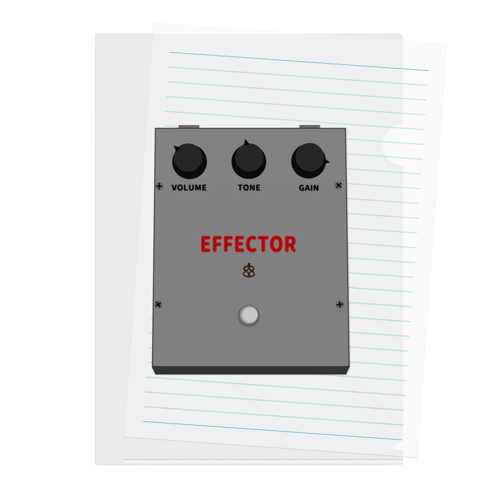 musicshop BOBのエフェクター - EFFECTOR クリアファイル