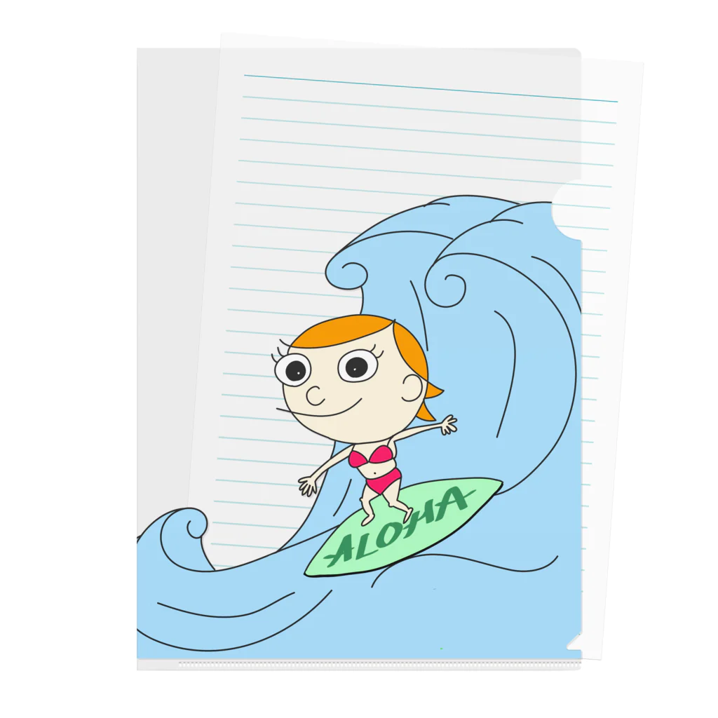 charlolのaloha Charlie Clear File Folder