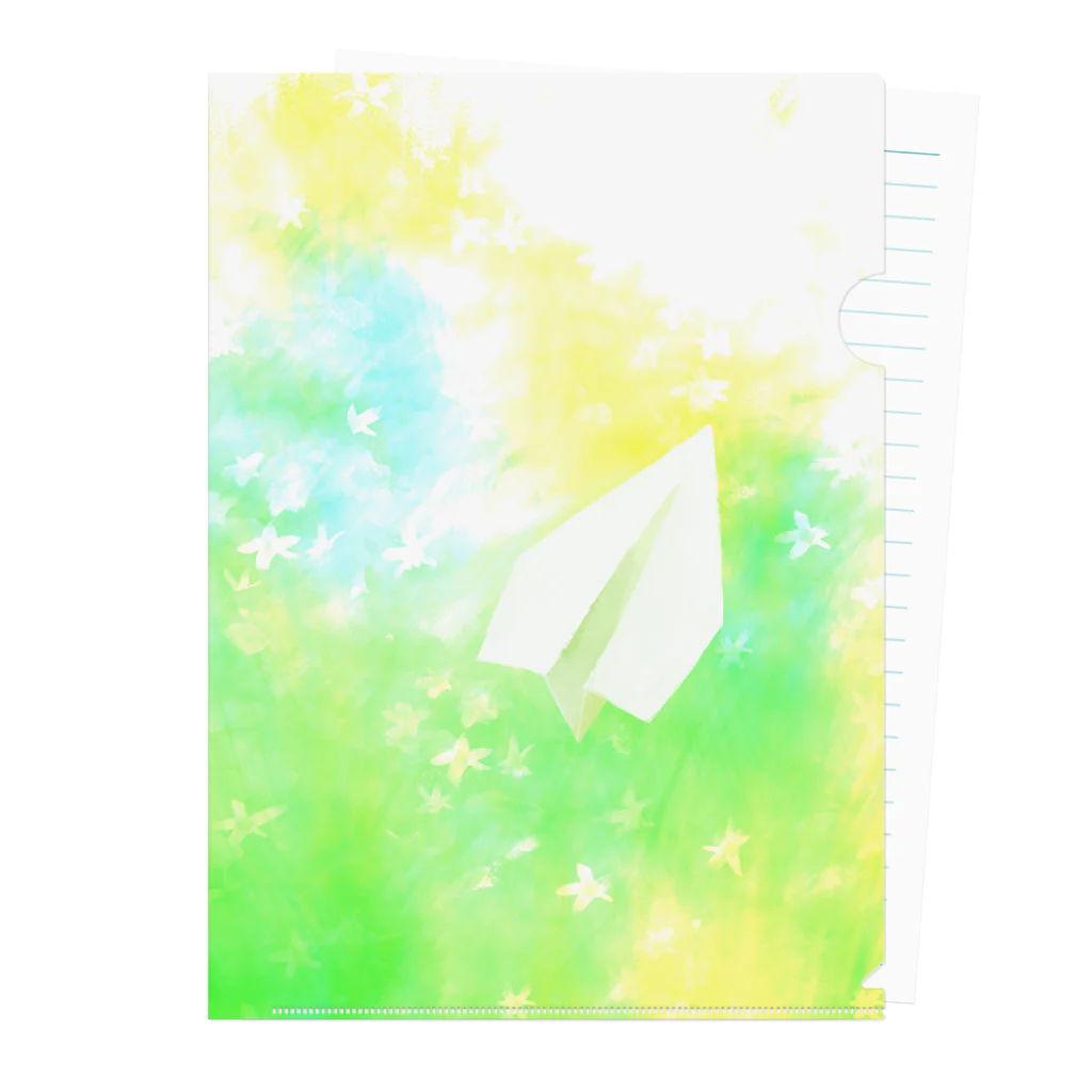 rakkosoda / コマイの草原と紙飛行機 Clear File Folder