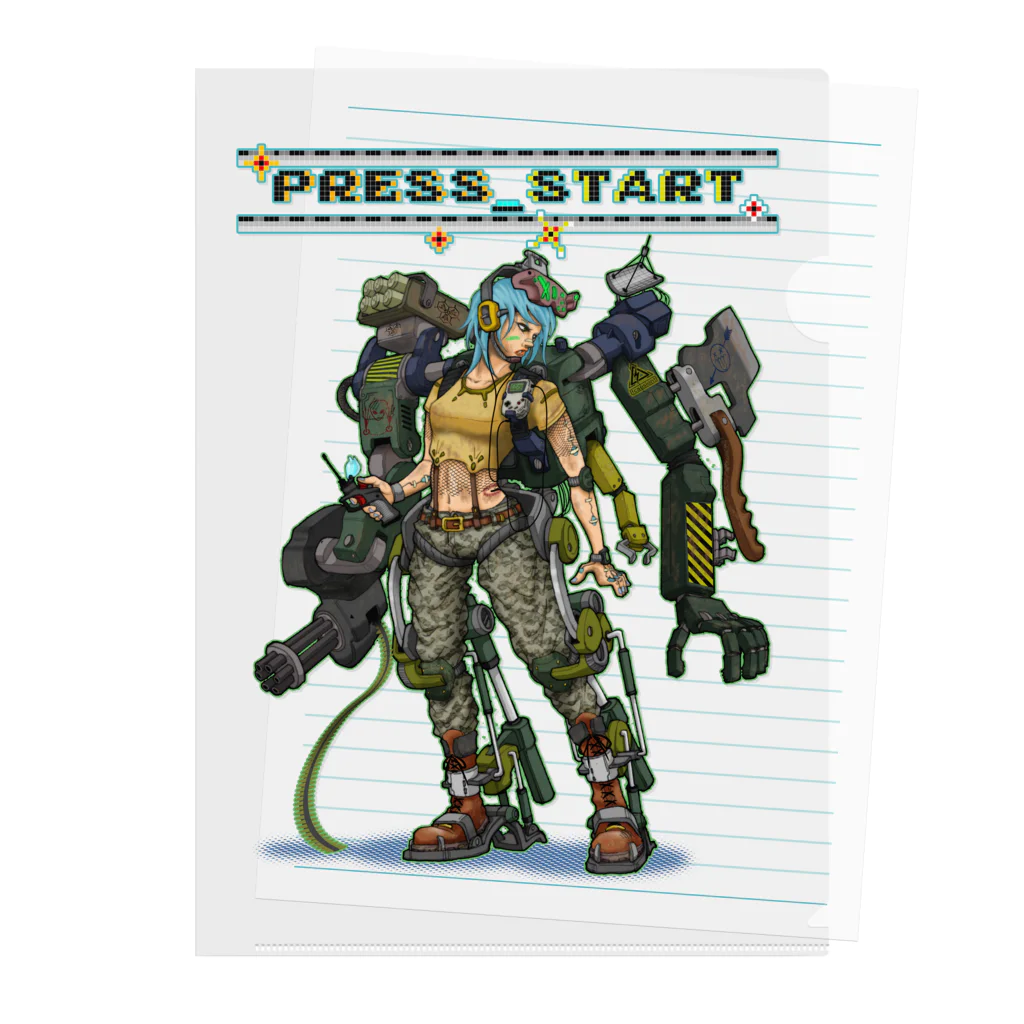 nidan-illustrationの“PRESS START” 1-#1 クリアファイル