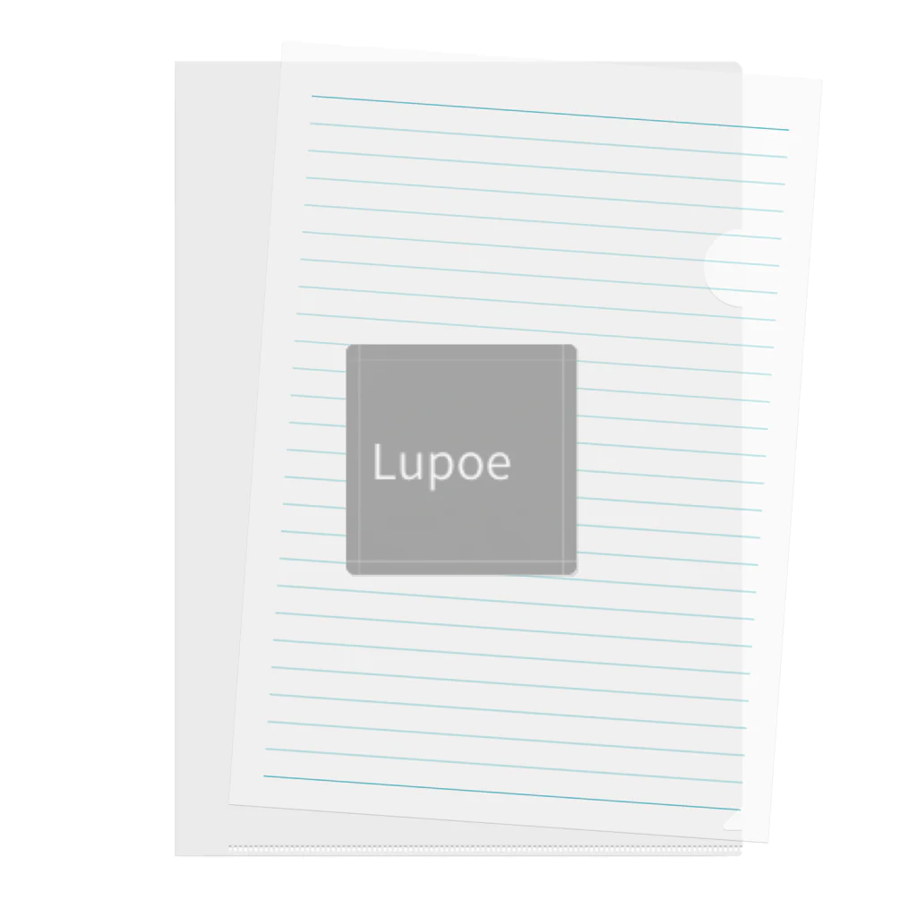 Lupoeの四角くん Clear File Folder