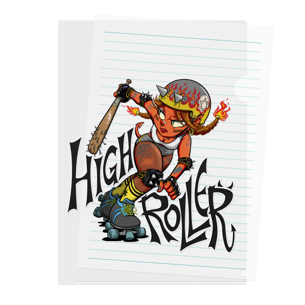 nidan-illustrationの“HIGH ROLLER” Clear File Folder