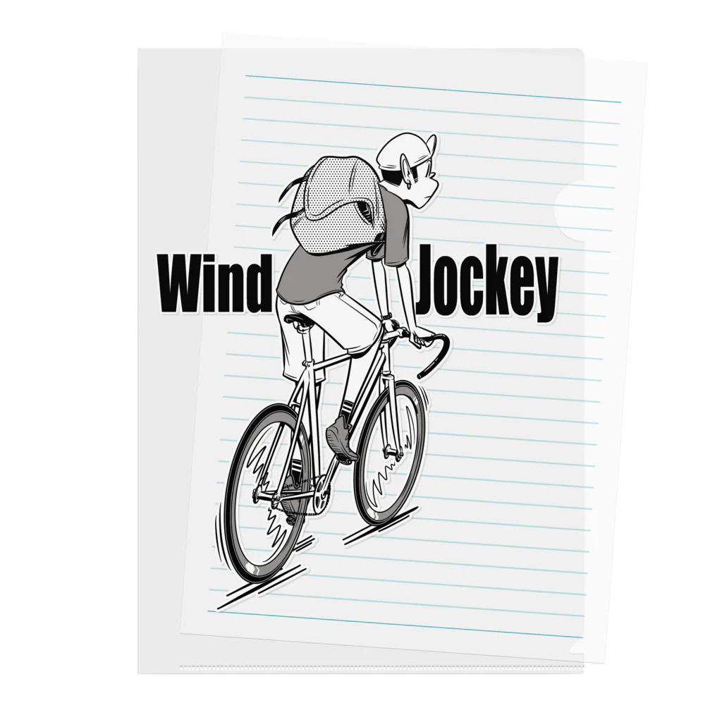 nidan-illustrationの"Wind Jockey" クリアファイル