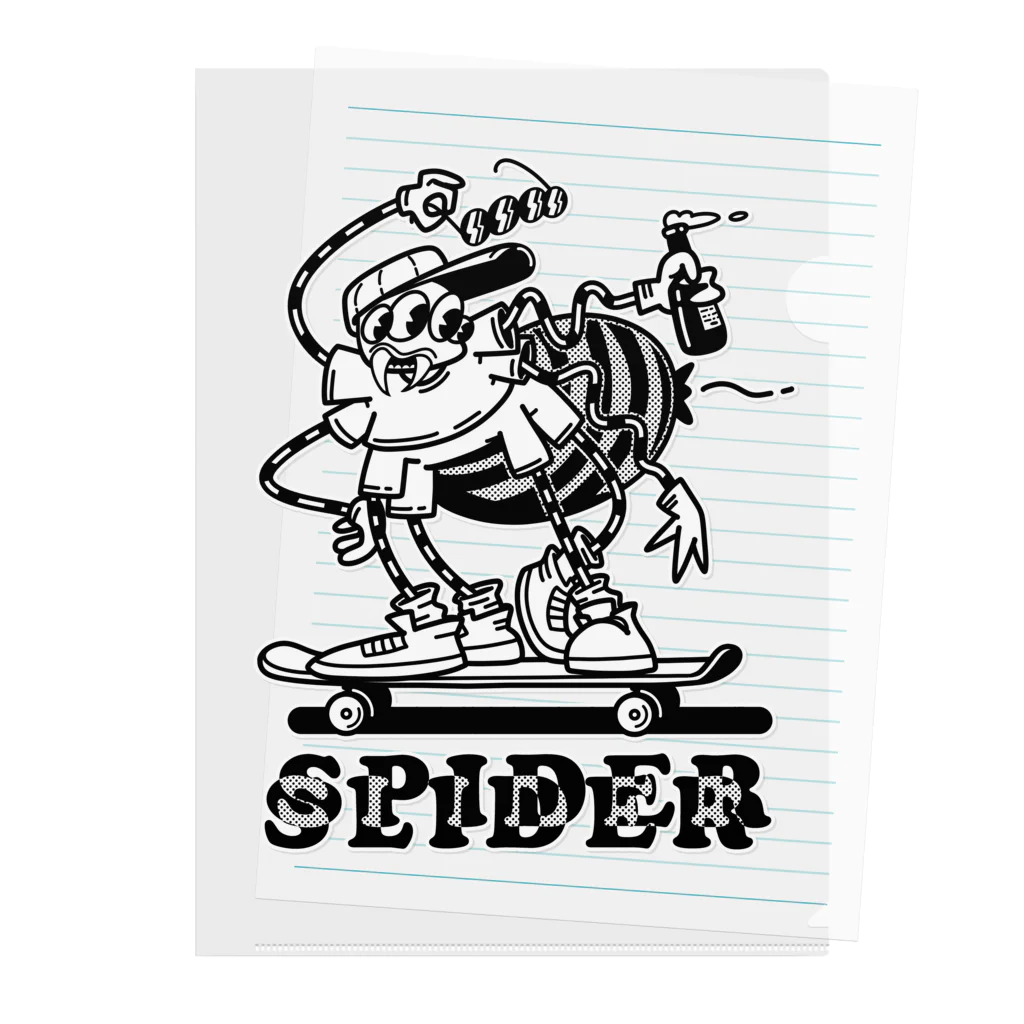 nidan-illustrationの"SPIDER SLIDER" クリアファイル