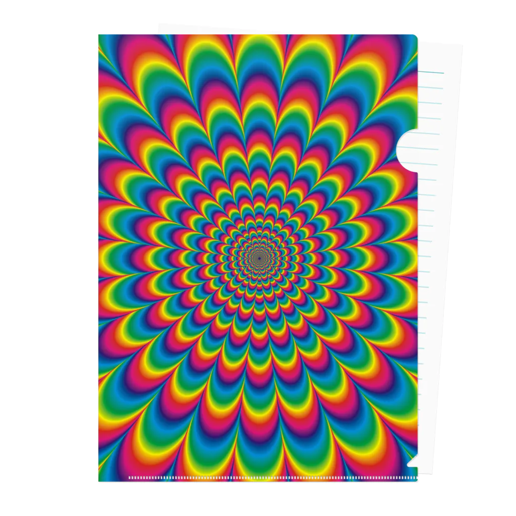 AQ-BECKのpsychedelic-02 Clear File Folder