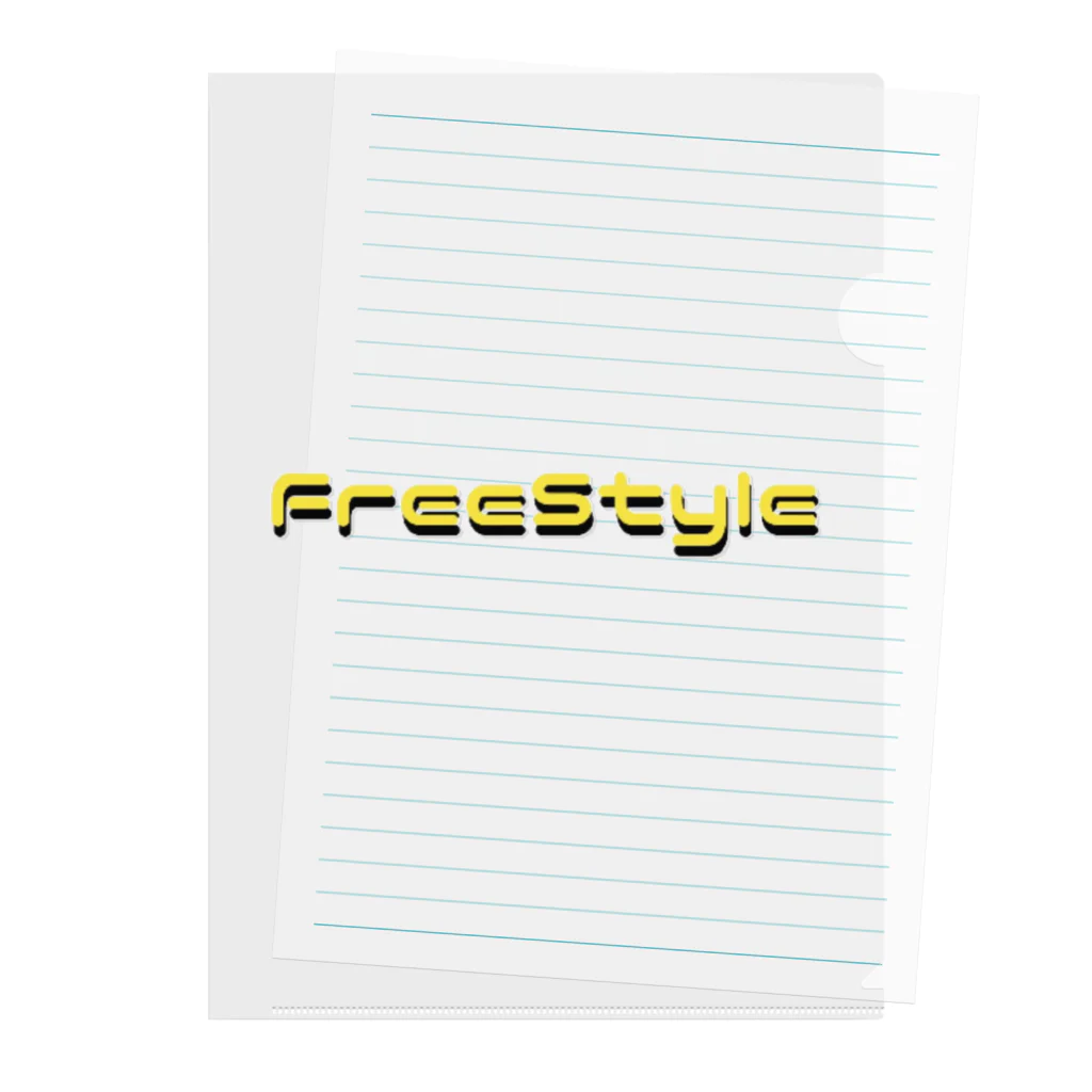 FreeStyleのFree Style ロゴ クリアファイル