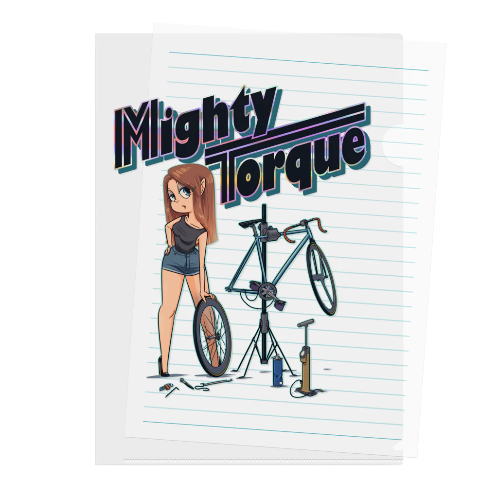 nidan-illustrationの"Mighty Torque" Clear File Folder