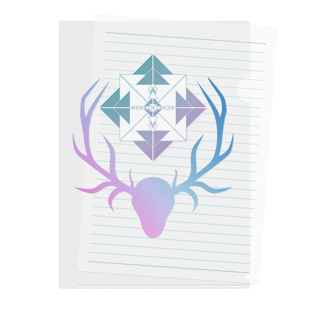 Ri0の鹿と羅針盤(自然) Clear File Folder