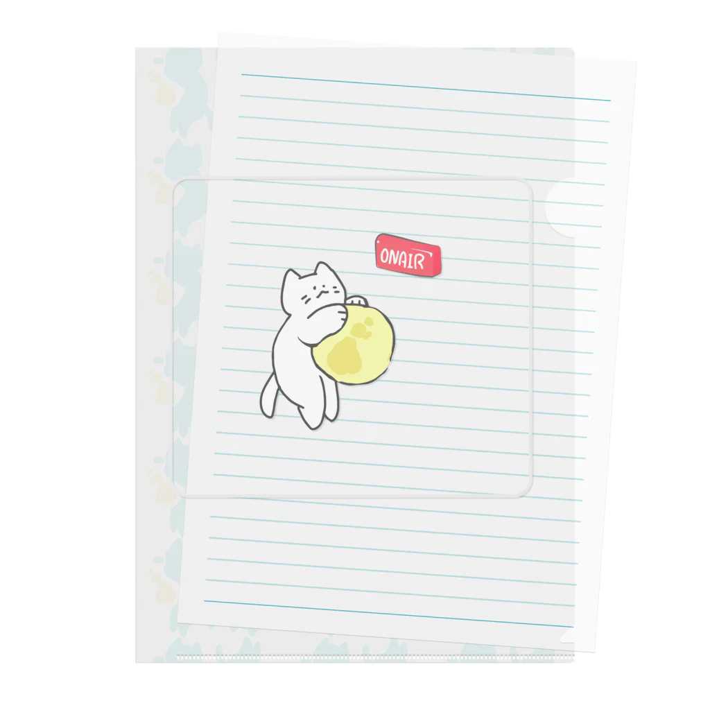 のむぐらふ🍅nomradioののむねこスクエア Clear File Folder