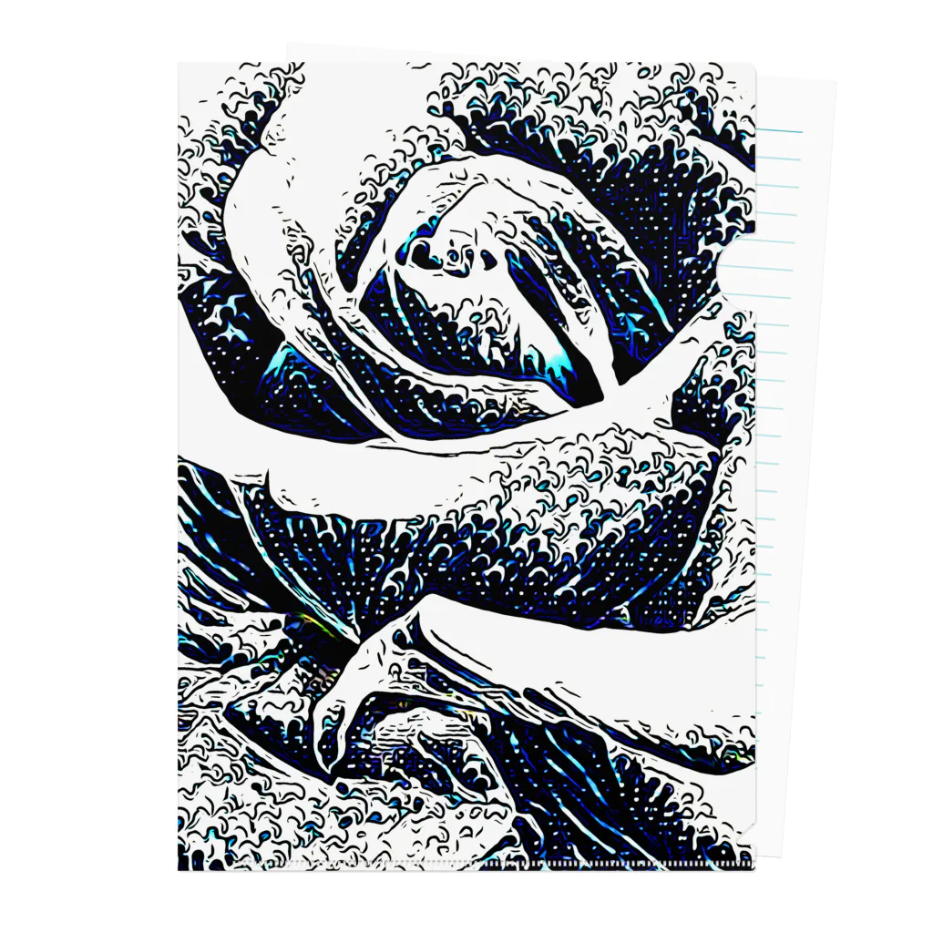 MomenTees ANNEXの浮世の薔薇 Clear File Folder