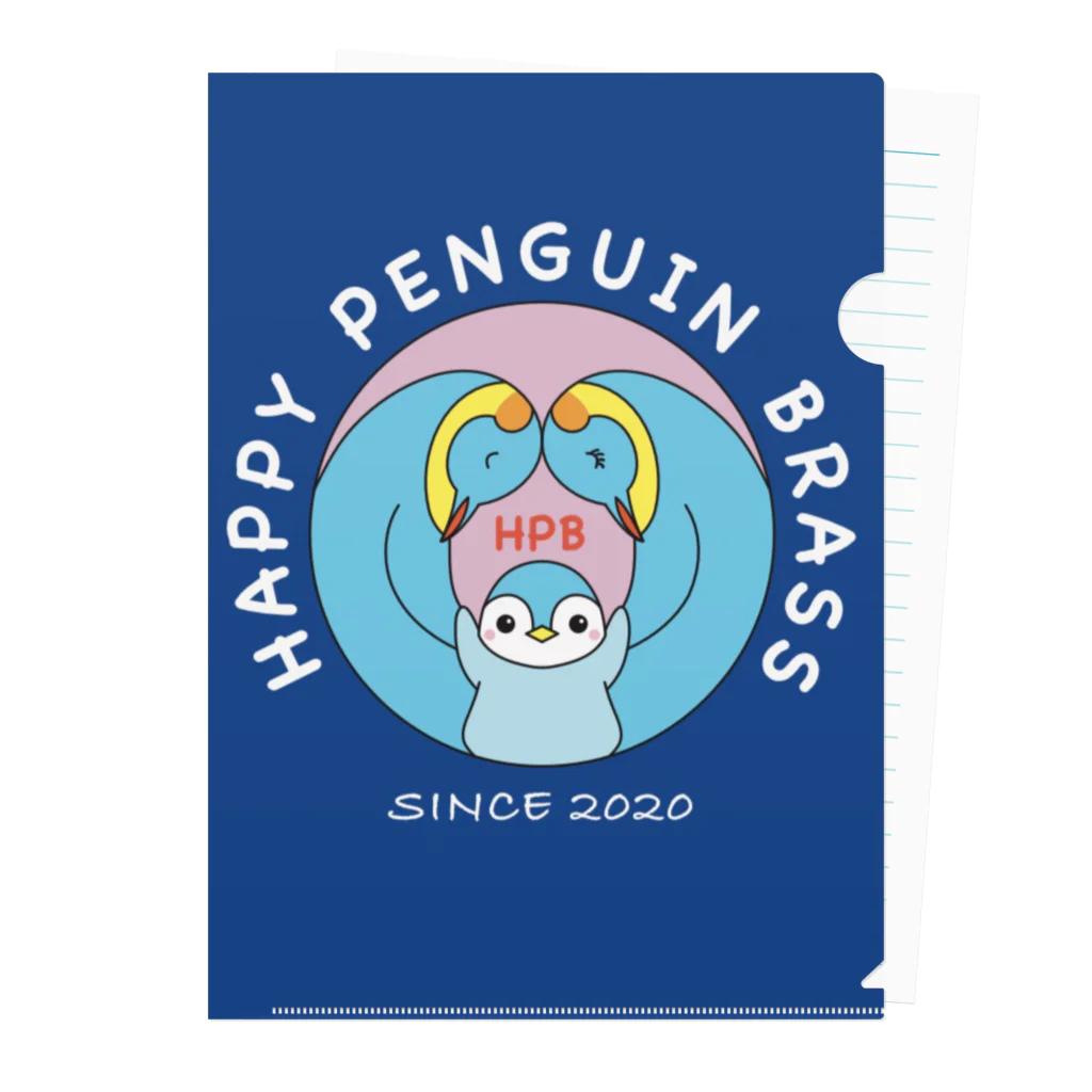 Happy Penguin 🐧のHPBロゴ(両面) Clear File Folder