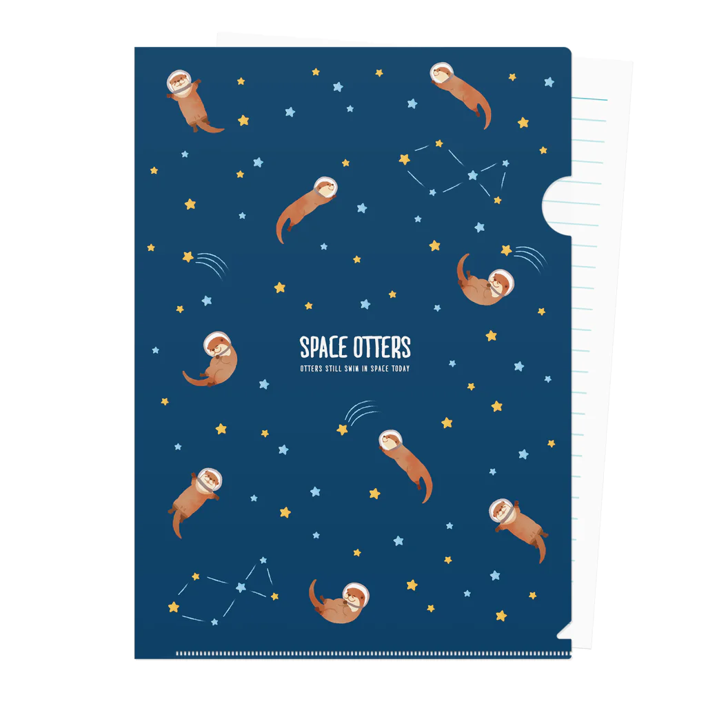 カワウソとフルーツのスペースカワウソ Clear File Folder