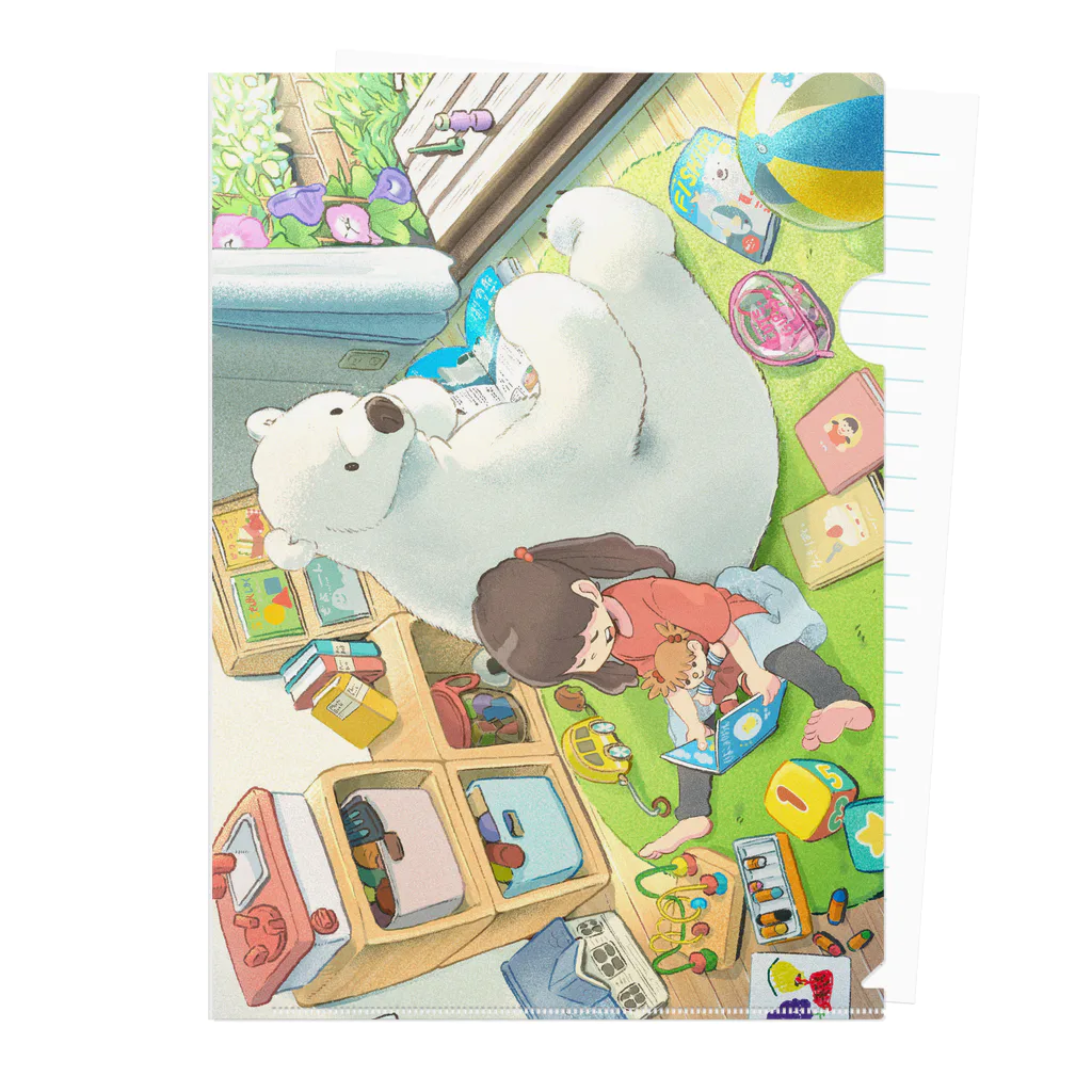 フジワラヨシトのどくしょのじかん Clear File Folder