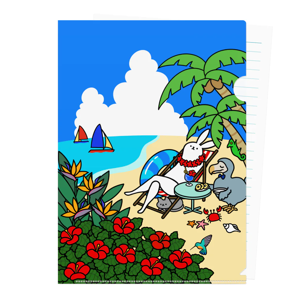 タドリの南の島でのんびりしたい Clear File Folder