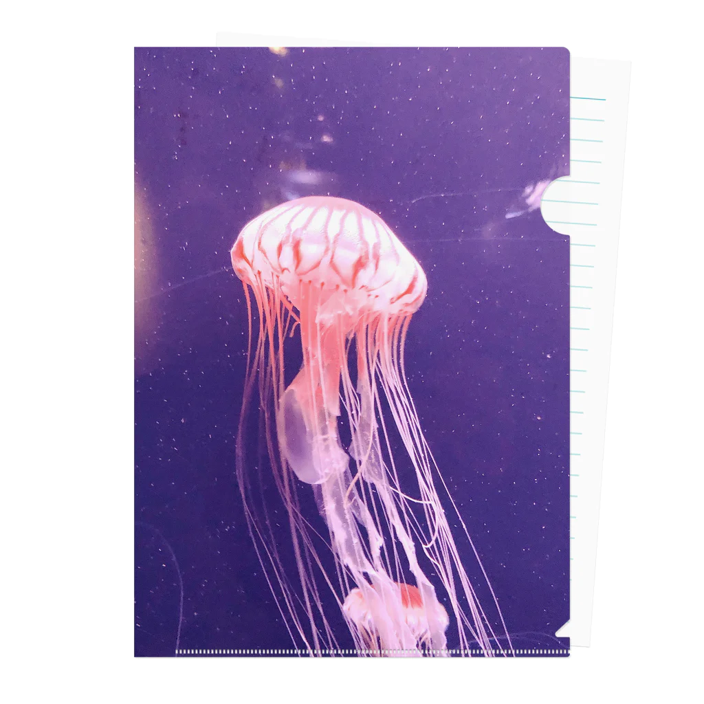 MedicalKUNのクラゲ🌈水族館🐠🐬🌊ほっこり🦄🐟🌈くらげ クリアファイル
