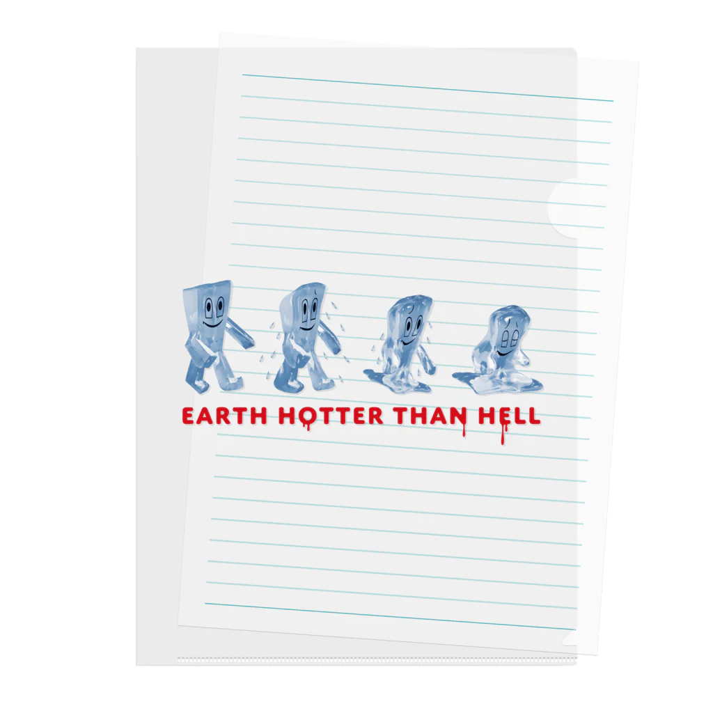 TOVIO and TOURUMAN のEARTH HOTTER THAN HELL Clear File Folder