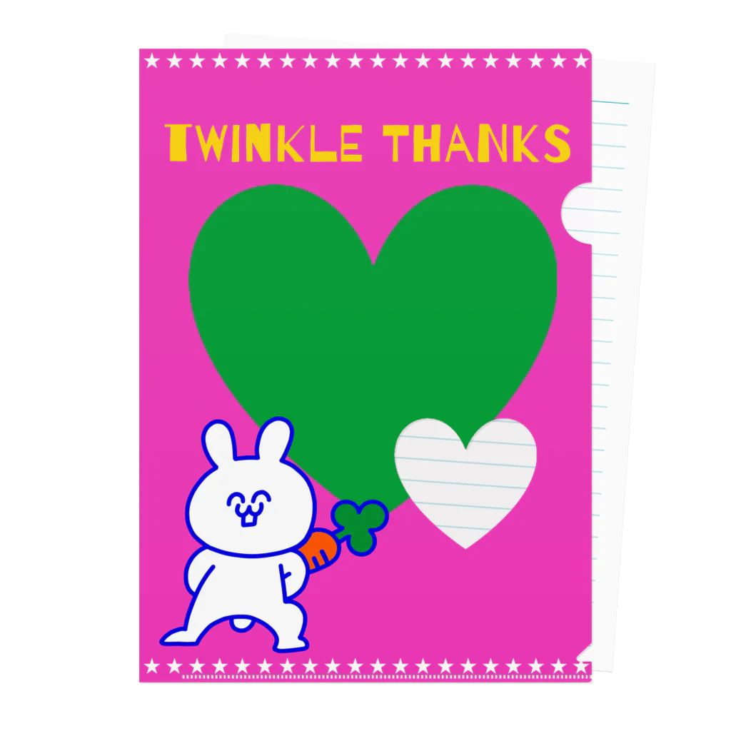 Twinkle★Thanksのぴょんまるファイル クリアファイル