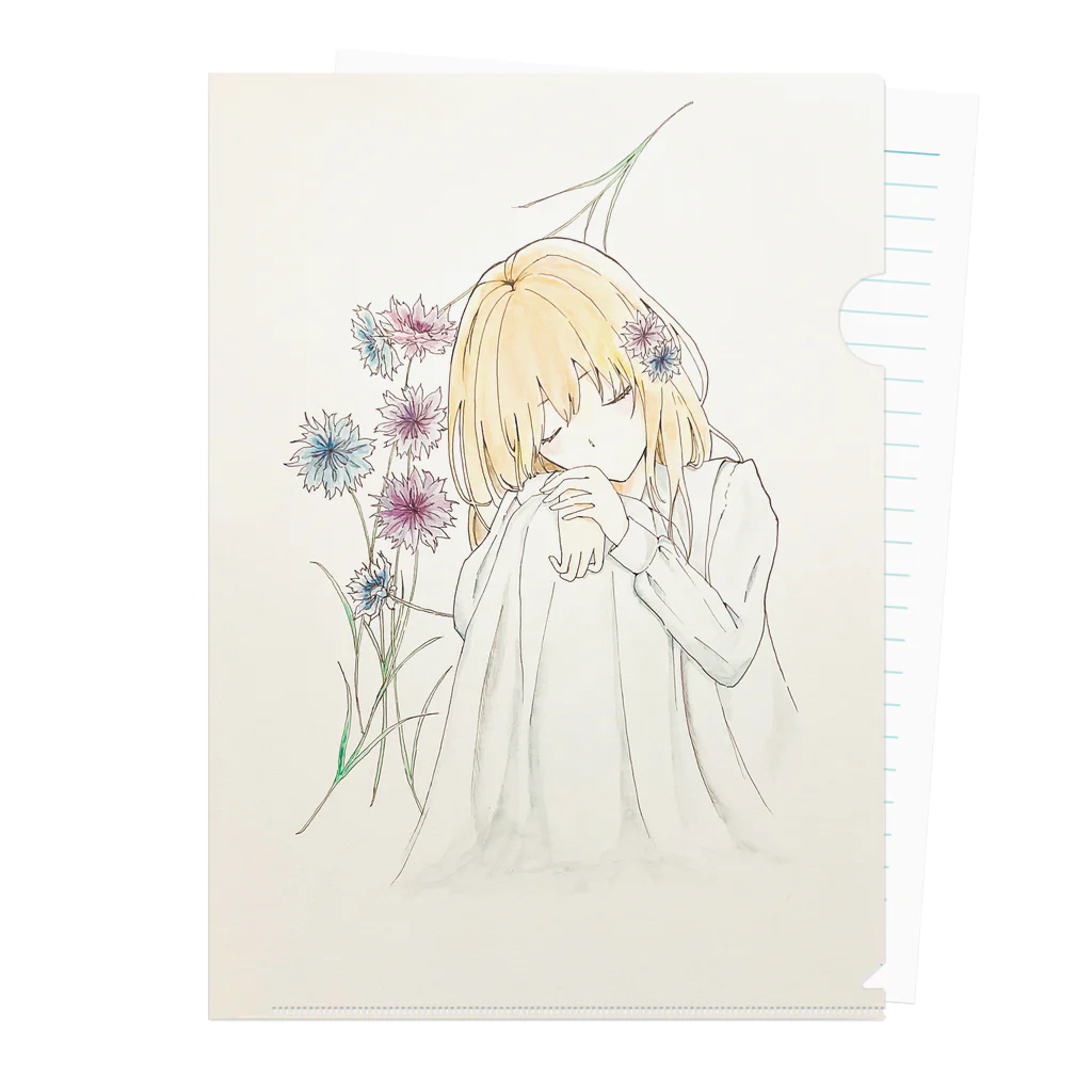 sakuのcornflower Clear File Folder