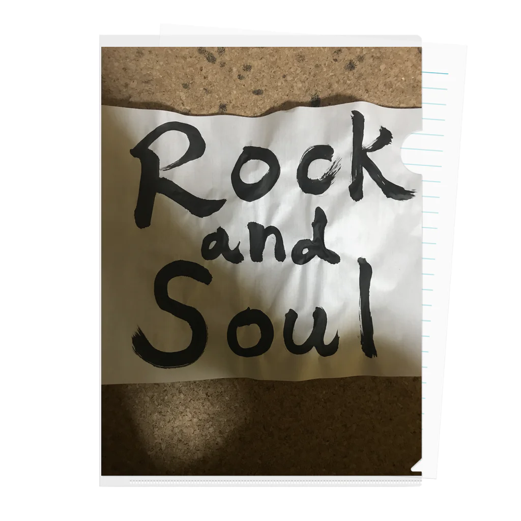 藤田　和磨グッズのRock and Soul Clear File Folder