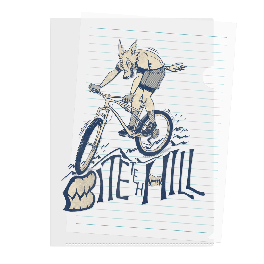 nidan-illustrationの"BITE the HILL" Clear File Folder