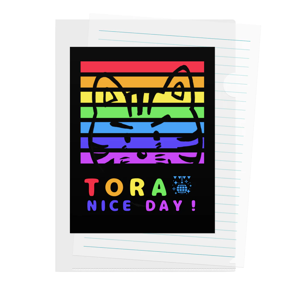 TOMMY★☆ZAWA　ILLUSTRATIONのTORA NICE DAY Clear File Folder