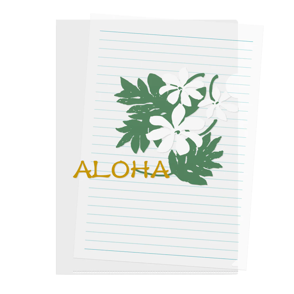 虹屋のALOHA-ティアレ Clear File Folder