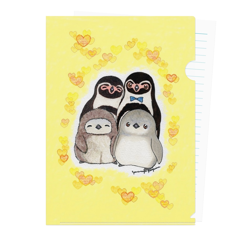 ヤママユ(ヤママユ・ペンギイナ)のMother Father Brother Sister Clear File Folder