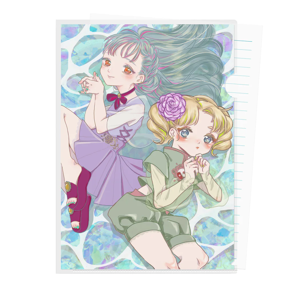 きなこぐらし。の水面華 Clear File Folder