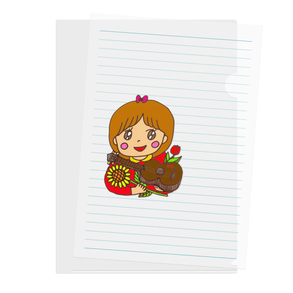 erio-絵莉和🍀のえりおの元気が出るグッズ♪ Clear File Folder