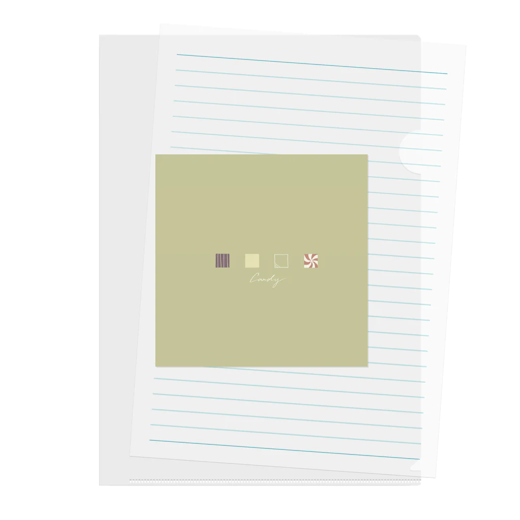 150.2°Cのkoro koro Candy-Sweet Green Clear File Folder