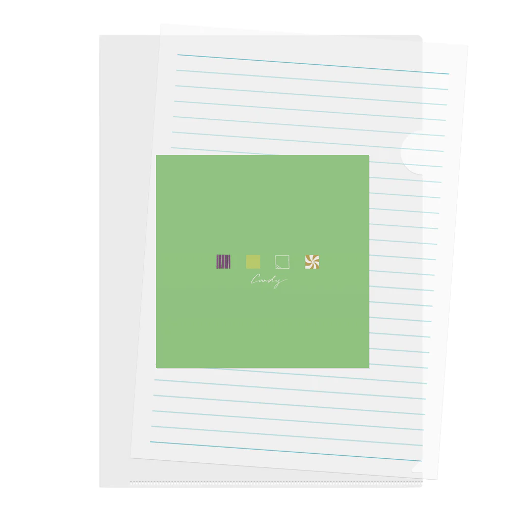 150.2°Cのkoro koro Candy-Tea Green Clear File Folder