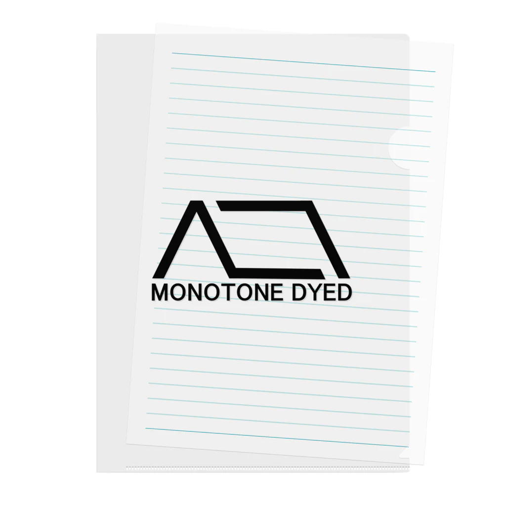 MOMOTONE DYEDのMONOTONE DYED Clear File Folder