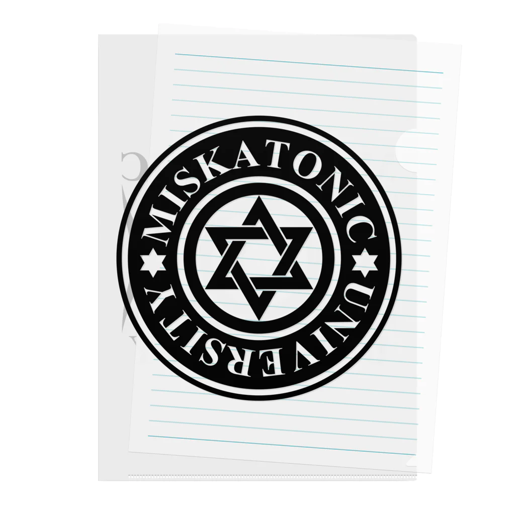 AURA_HYSTERICAのMISKATONIC UNIVERSITY Clear File Folder