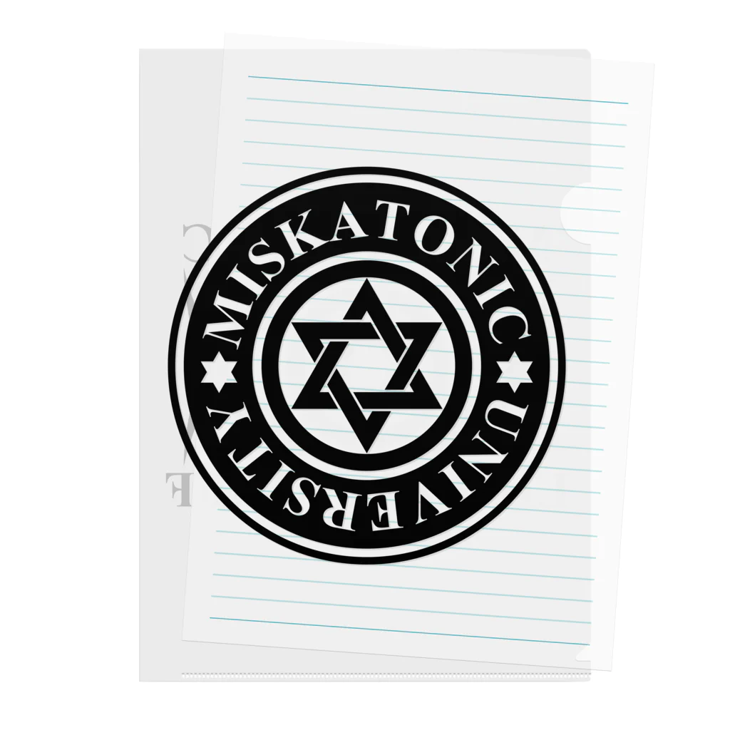 AURA_HYSTERICAのMISKATONIC LIBRARY STAFF Clear File Folder