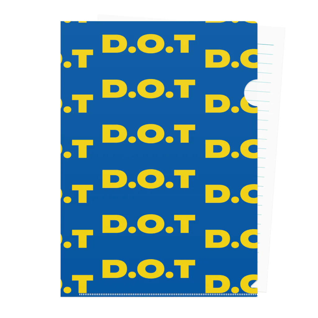 D.O.T　［SUZURI店］のFASHION BRAND D.O.T OFFICIAL CLEARFILE クリアファイル