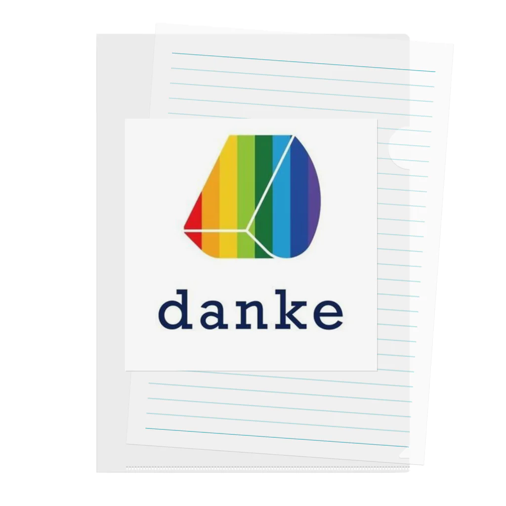 danke online shopのあすつきdankeロゴ Clear File Folder