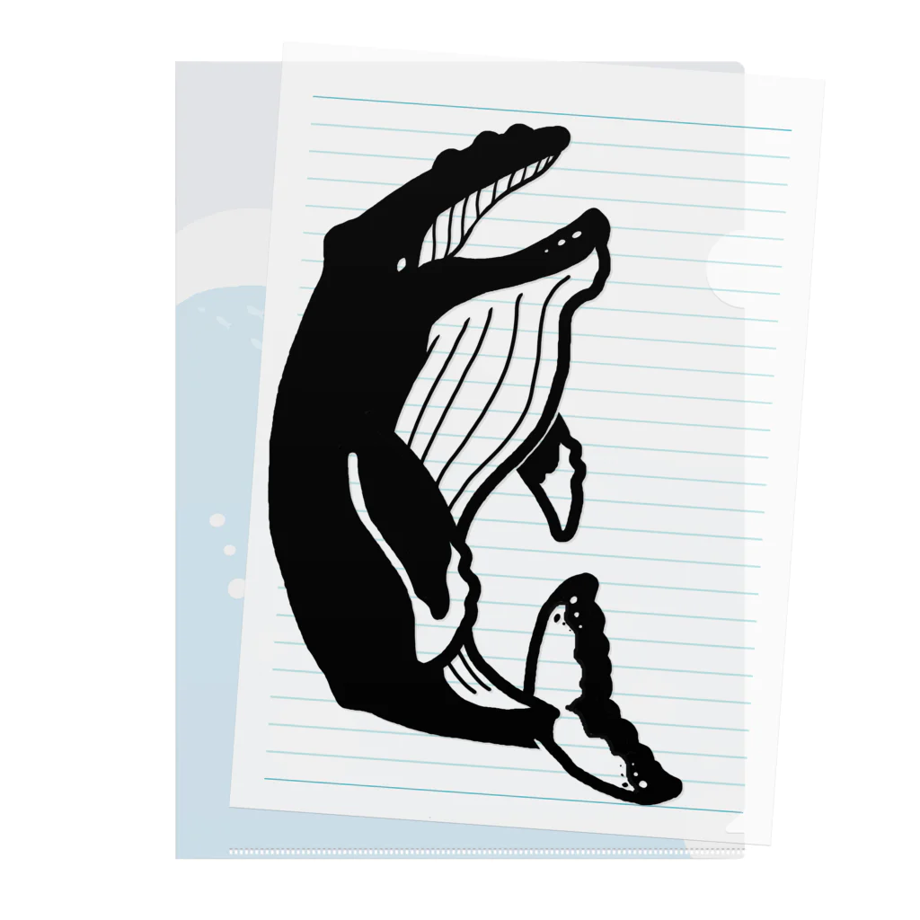 オルカ屋のごきげんザトウクジラ Clear File Folder