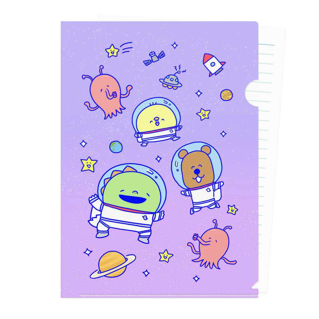 ゆーすけひよこのゆーすけひよこ　宇宙２ Clear File Folder