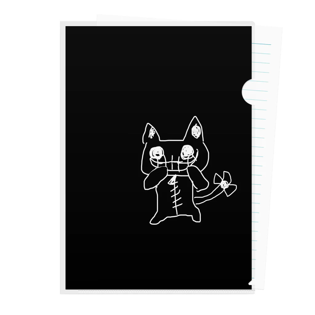 豆腐脳味噌店の笑うみるくねこ Clear File Folder