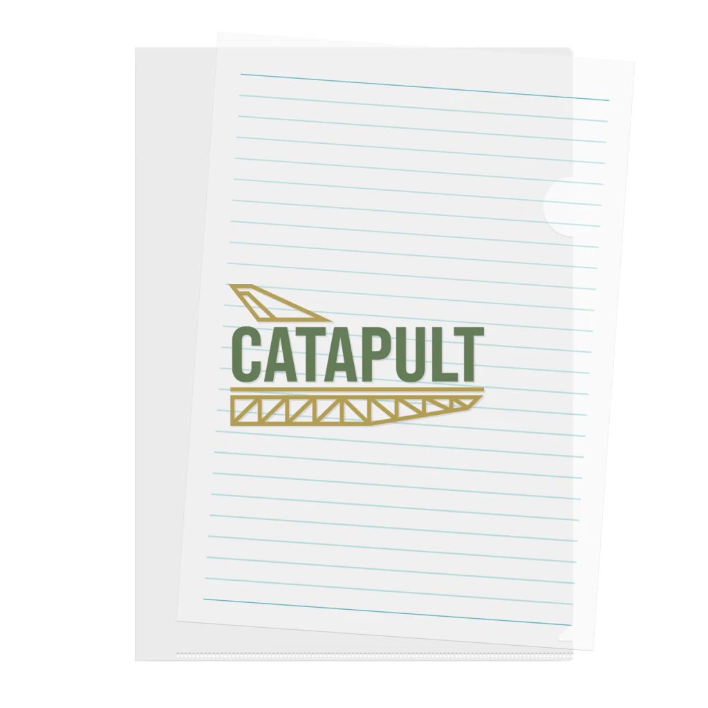 kimchinのカタパルト CATAPULT ロゴ Clear File Folder