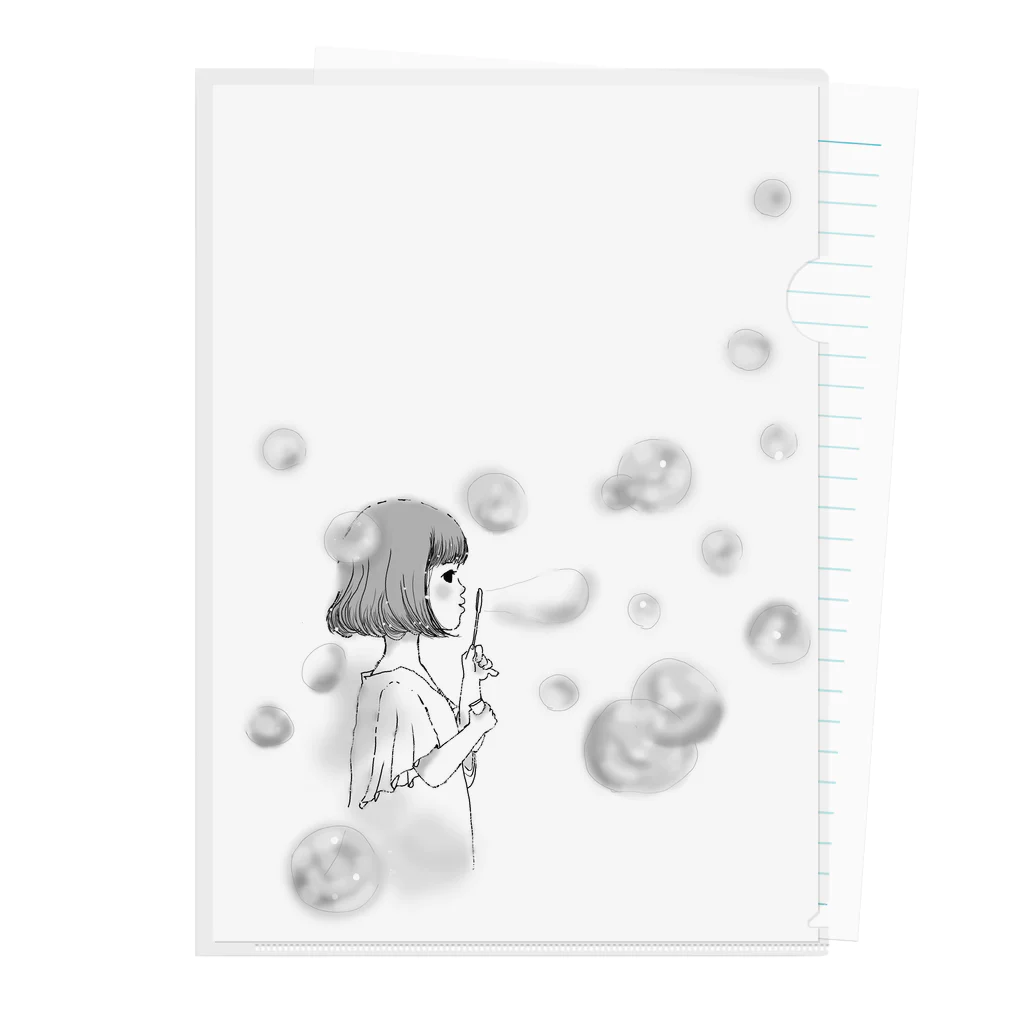 caro0318の女の子と犬 Clear File Folder