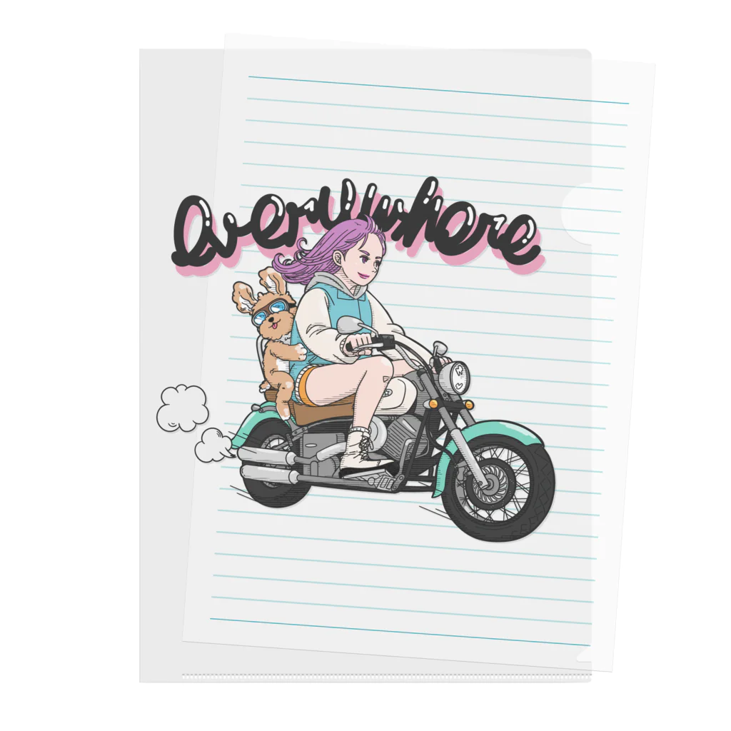 RIKAの【girl】biker2 Clear File Folder