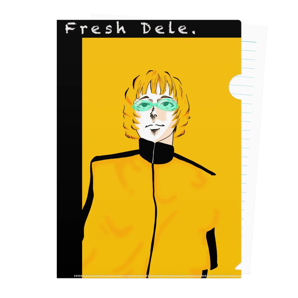 Frash Dele.のイエローマン Clear File Folder