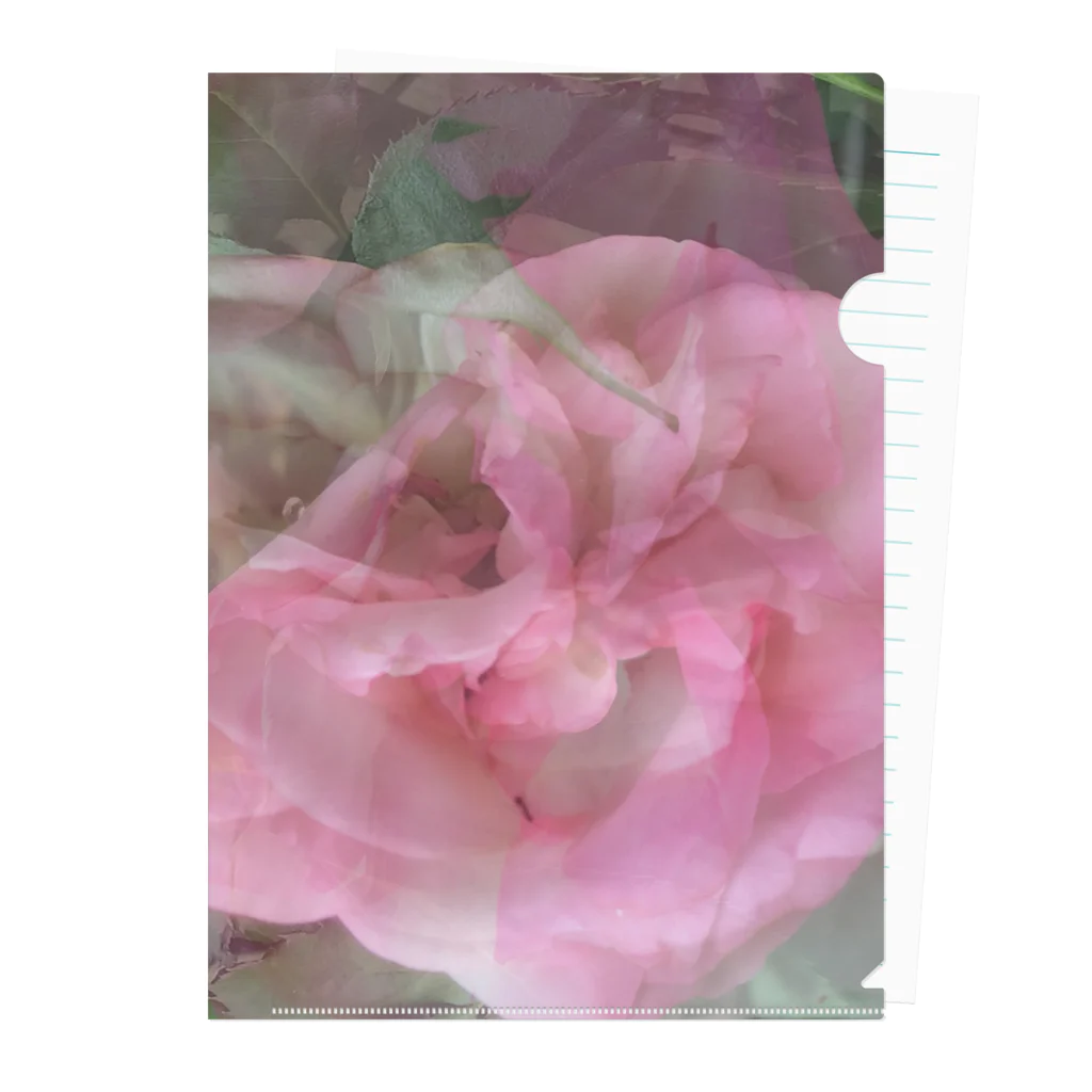 PINKMANの薔薇 Clear File Folder