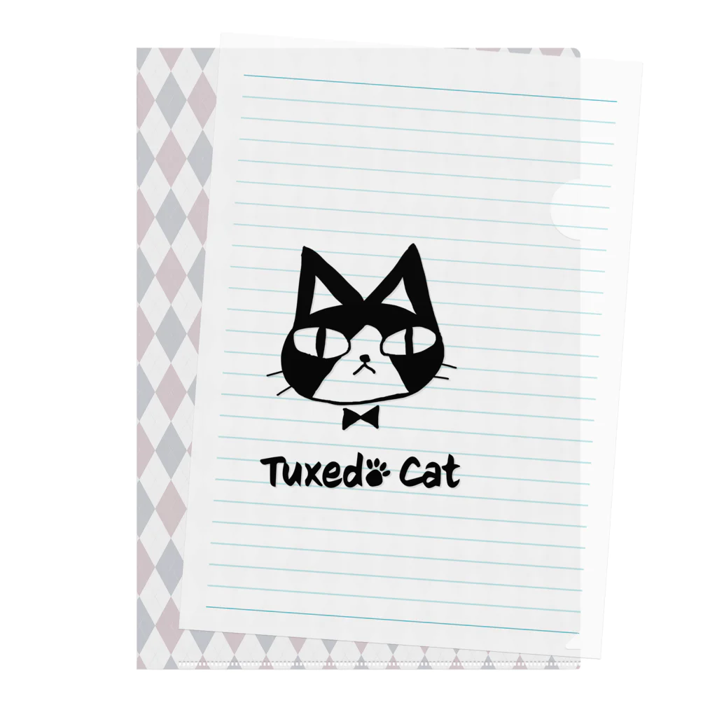 Tuxedo CatのTuxedo Cat Clear File Folder