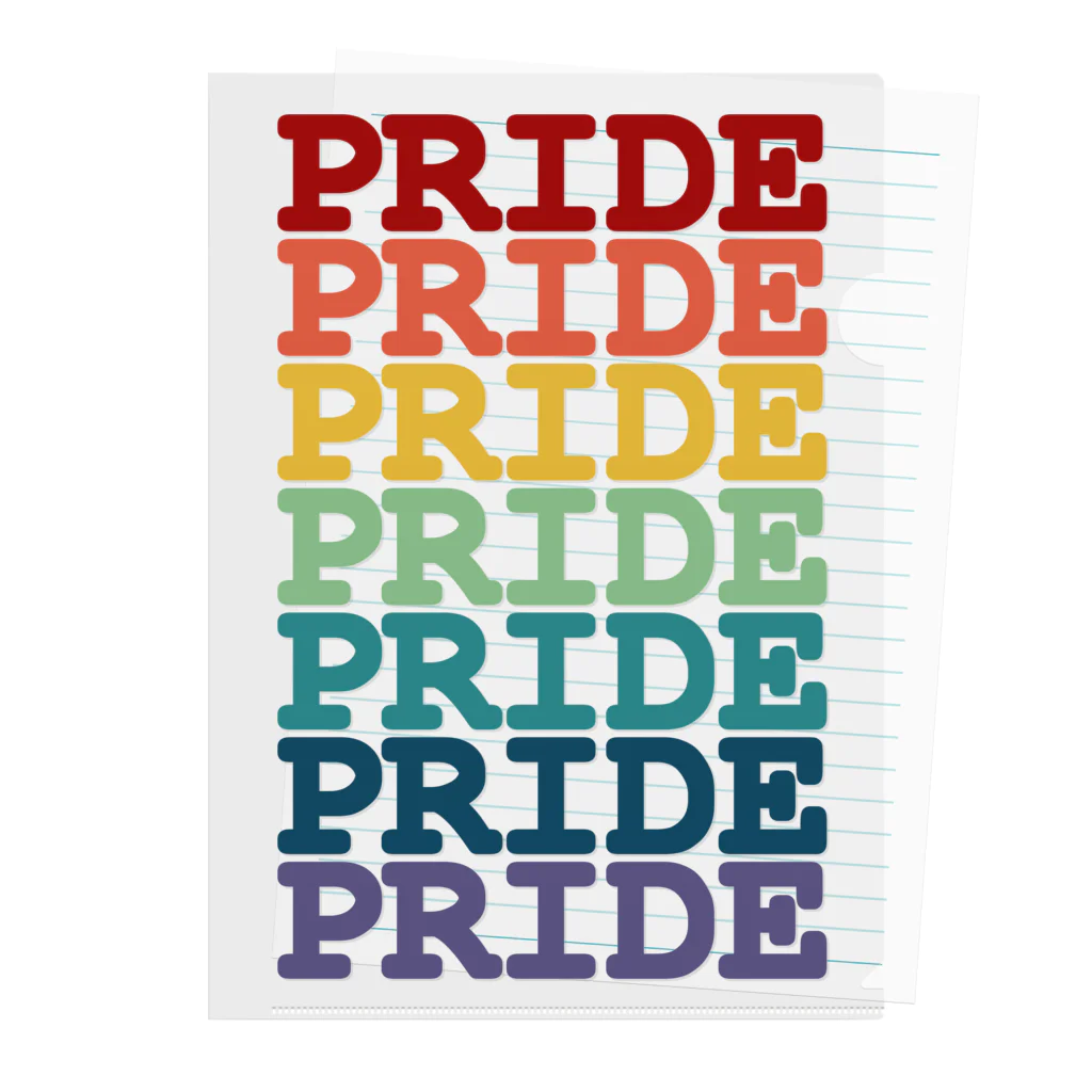 UNIQUE BOUTIQUEのRainbow Pride Clear File Folder