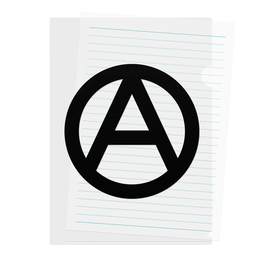 anarchy_and_peaceのアナーキーマーク#1 Clear File Folder